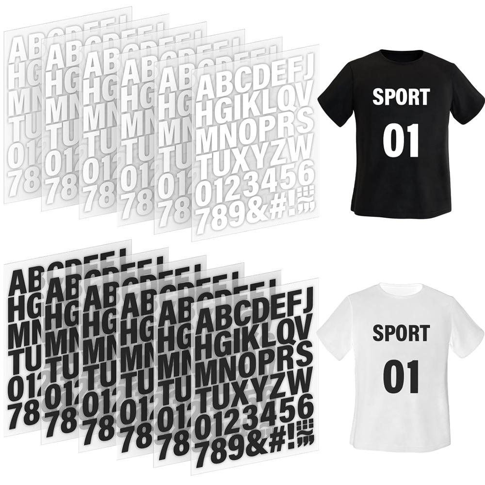 Printable Heat Transfer Vinyl - 4 Sheets Iron on Letters Heat