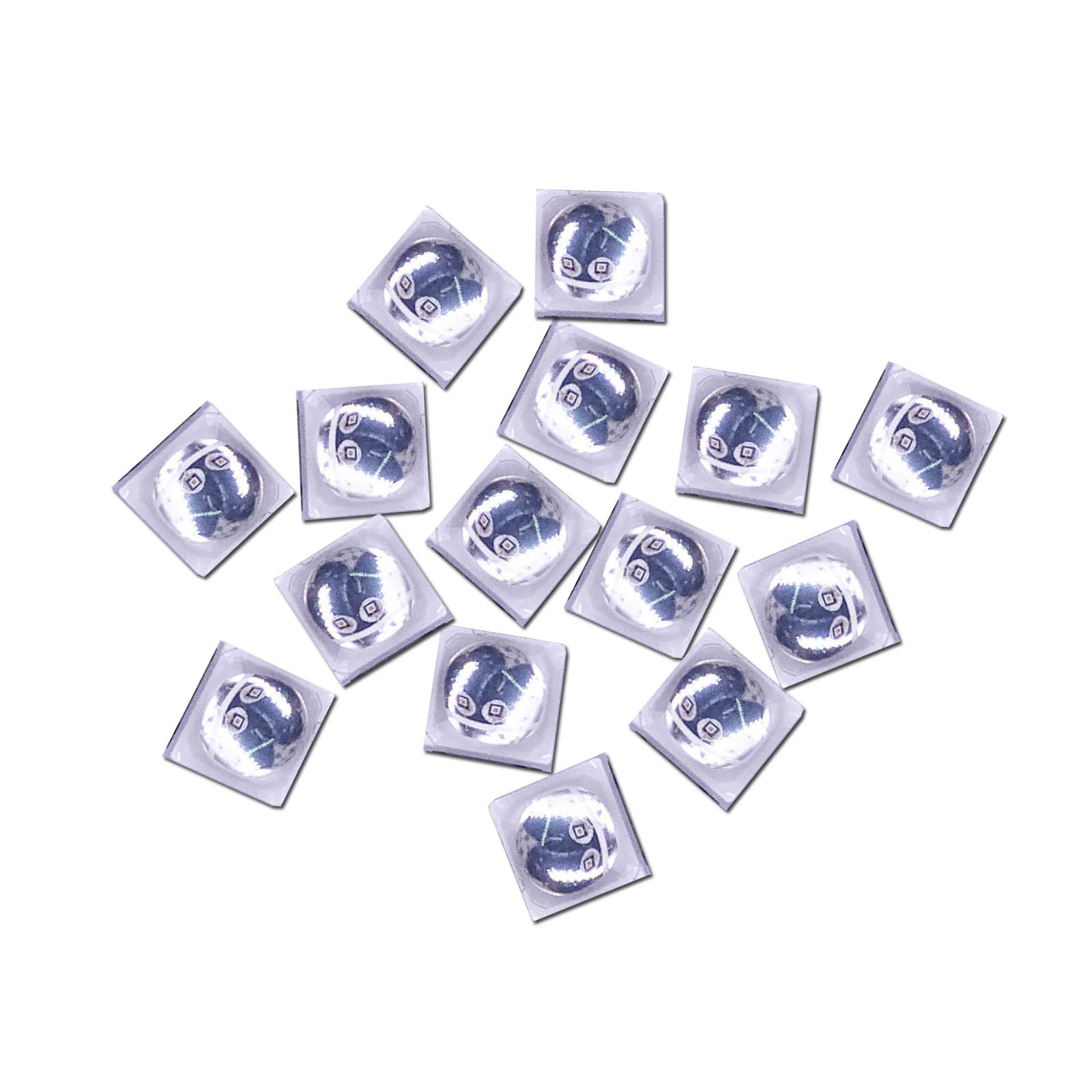 Uv Led Lamp Printer - 50pcs 2W Epistar 365nm+405nm Three Crystals
