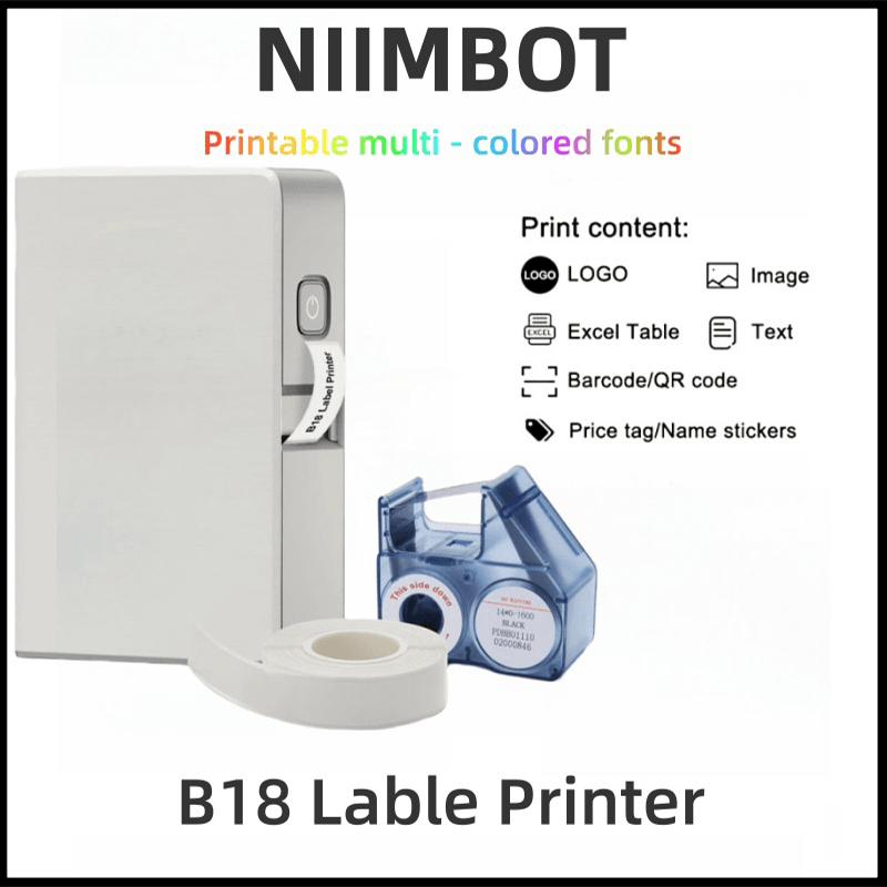 NIIMBOT B18 Color Label Printe - Commercial Printing Labels recension och pris