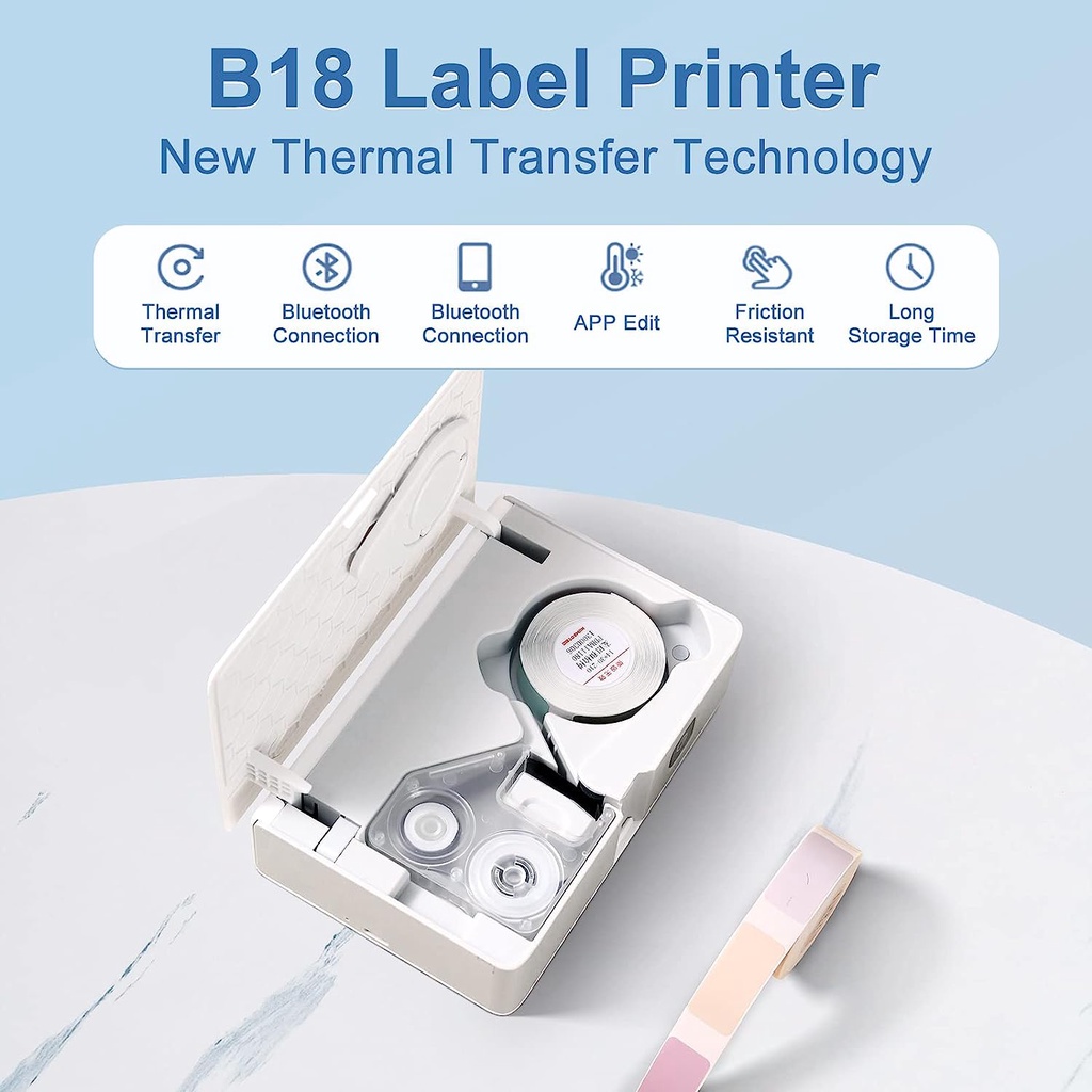 NIIMBOT B18 Color Label Printe - Commercial Printing Labels recension och pris