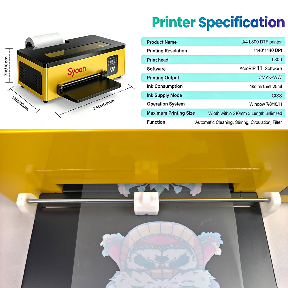 Upgraded Dtf A4 Printer with c - Commercial Printing Machine For Shirts recension och pris
