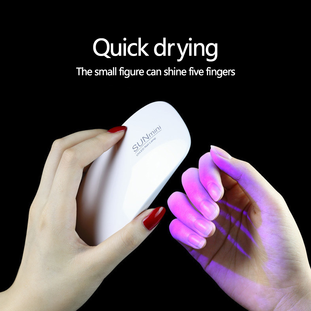 Portable 6 LED UV Nail Lamp 6W - Uv Led Lamp Printer recension och pris
