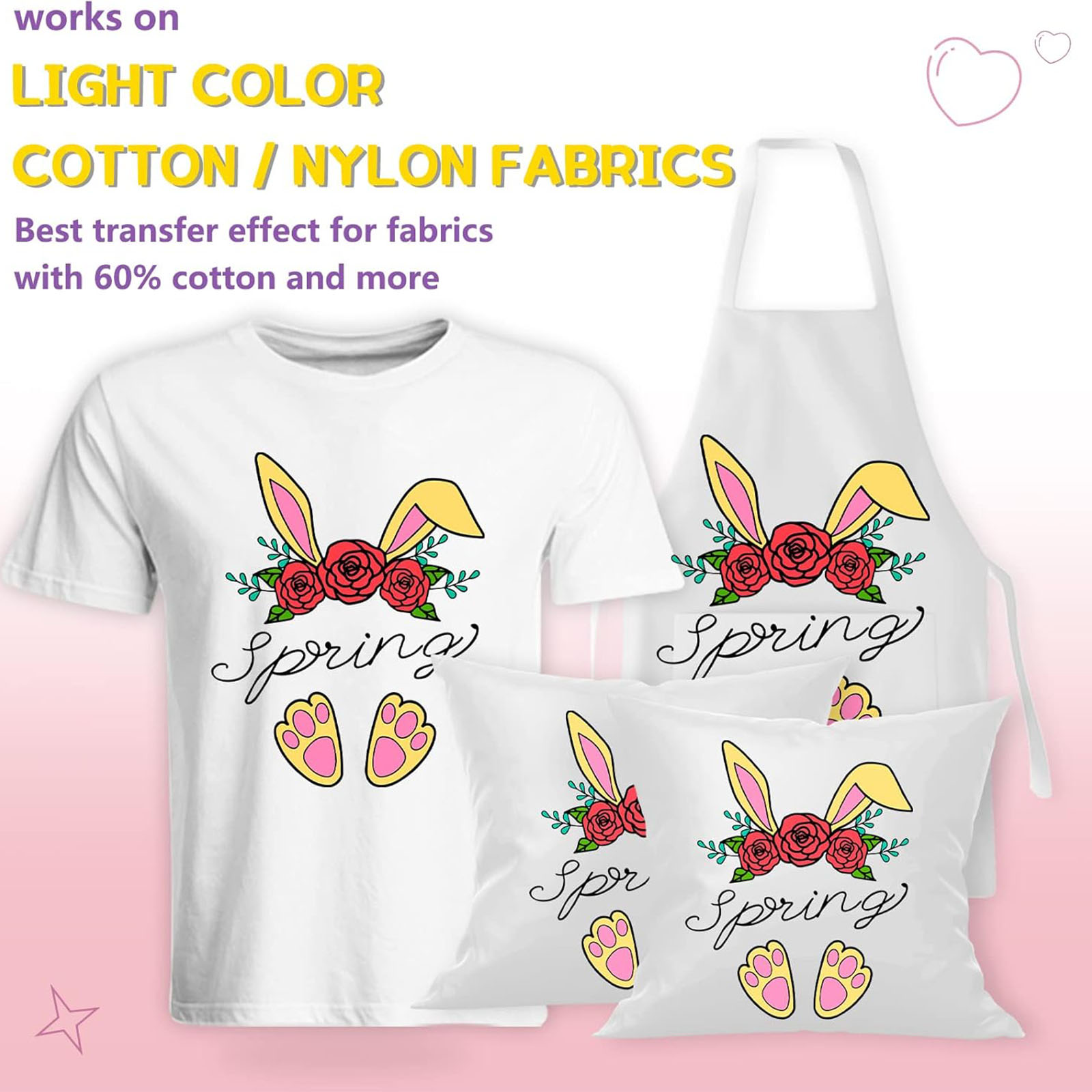 5 Sheets A4 Heat Transfer Pape - Printable Heat Transfer Vinyl recension och pris