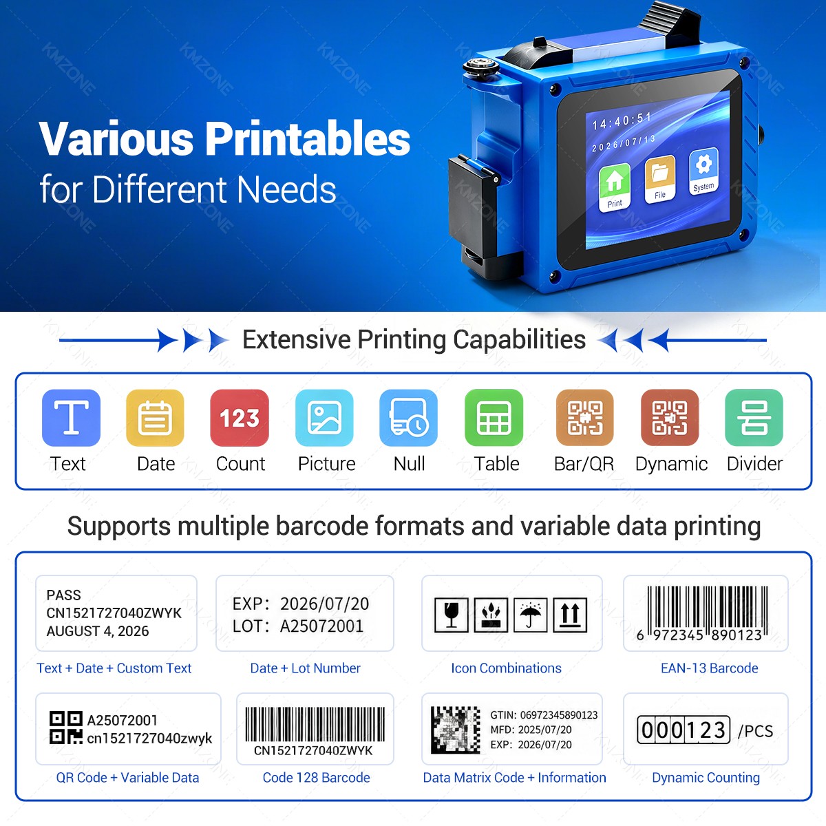 12.7mm Inkjet Transfer Printer - Commercial Printing Labels recension och pris
