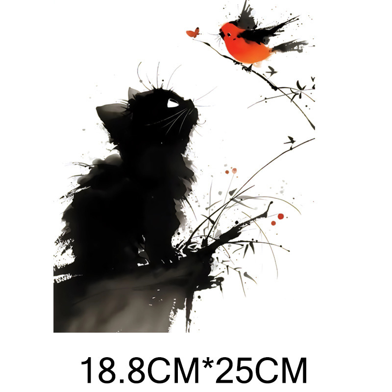 Ink, flower, bird, fish, heat  - Printable Heat Transfer Vinyl recension och pris