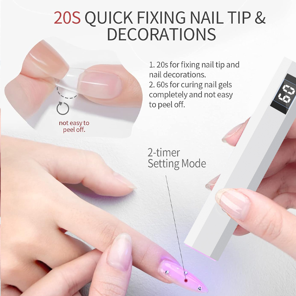 Timerable UV LED Nail Lamp wit - Uv Led Lamp Printer recension och pris