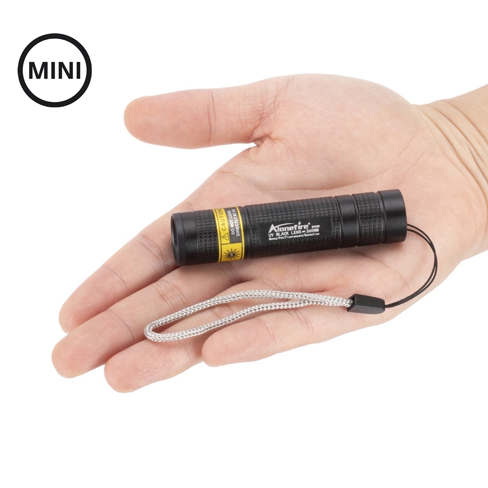 Mini 365nm UV Flashlight Black - Uv Led Lamp Printer recension och pris