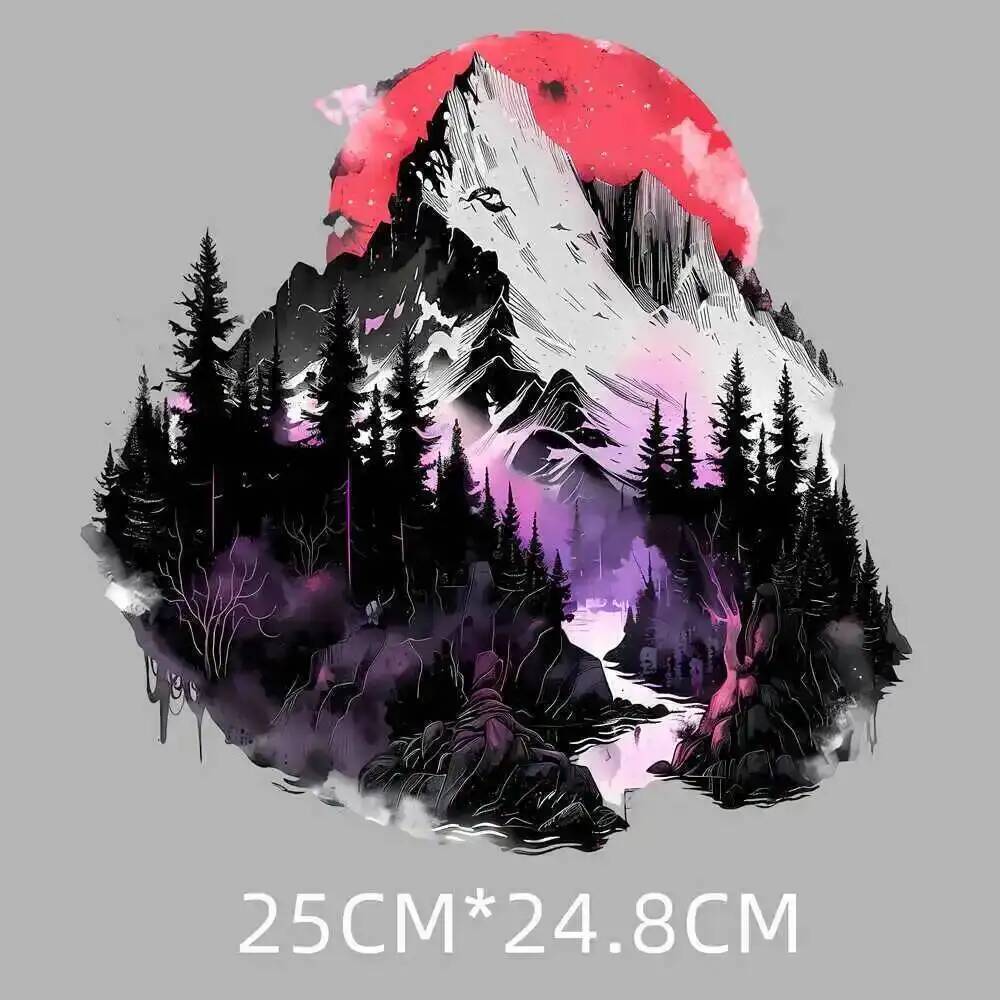 25cm Snow Mountain Scenery Iro - Printable Heat Transfer Vinyl recension och pris