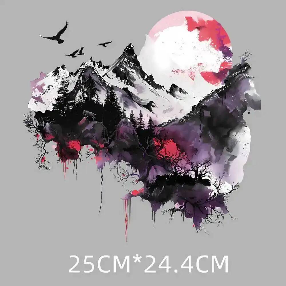 25cm Snow Mountain Scenery Iro - Printable Heat Transfer Vinyl recension och pris