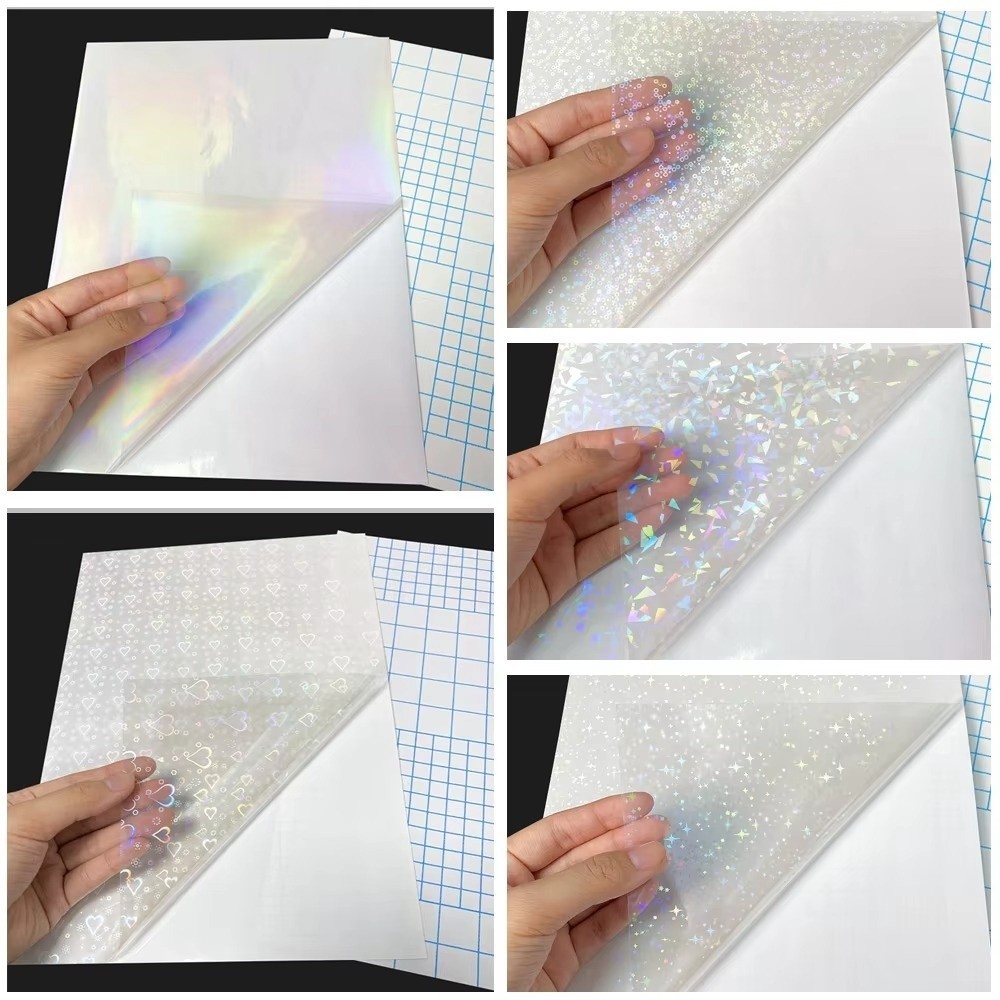 5Pcs Self Adhesive Holographic - Laminator Cold Roll recension och pris