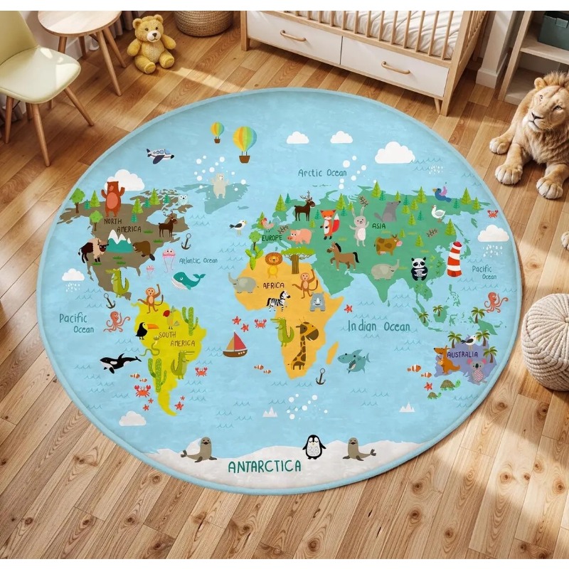  Play Round Floor Mat Animal W - Commercial Printing Services recension och pris