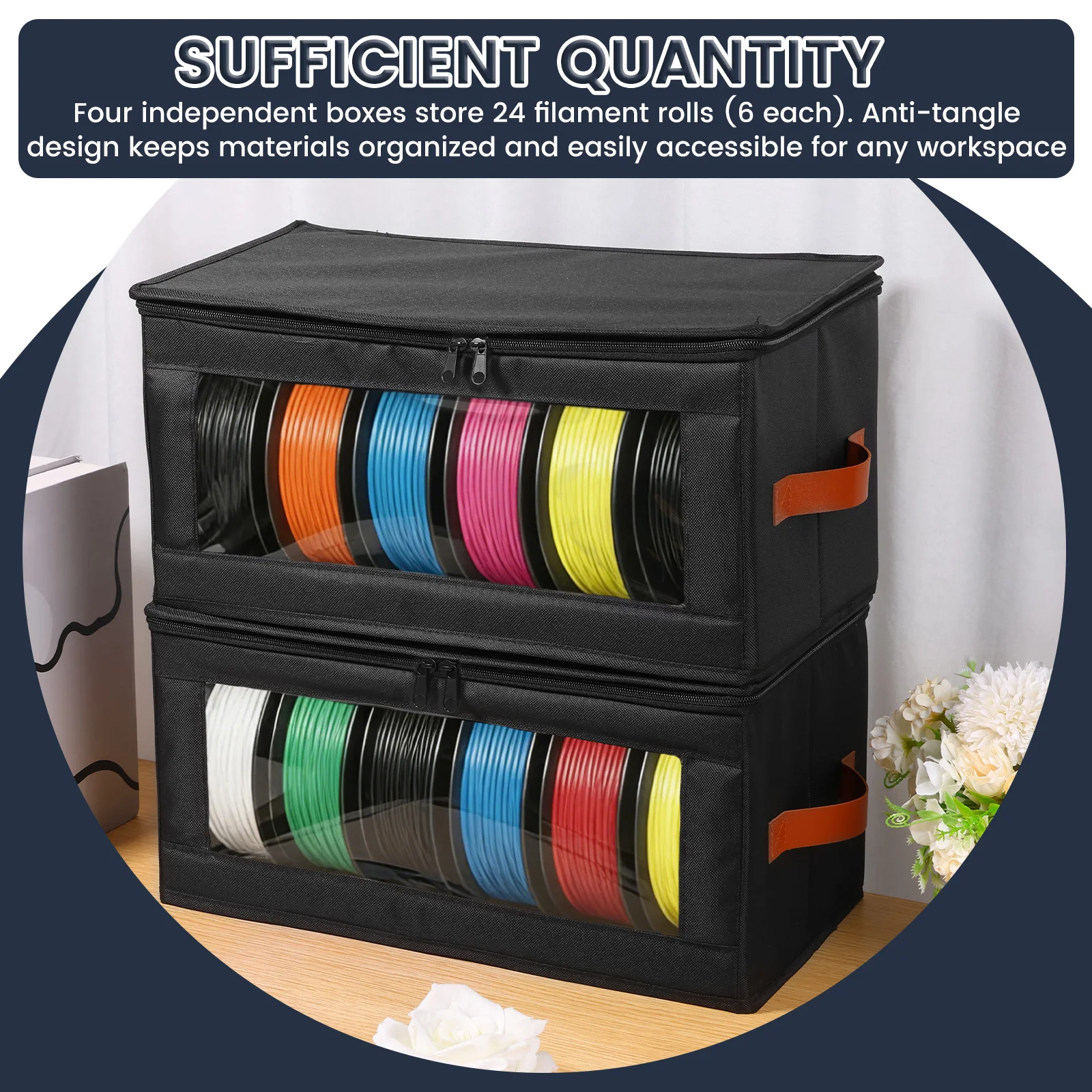 4Pcs Filament Storage Box Larg - Commercial Fabric Printing Machine recension och pris