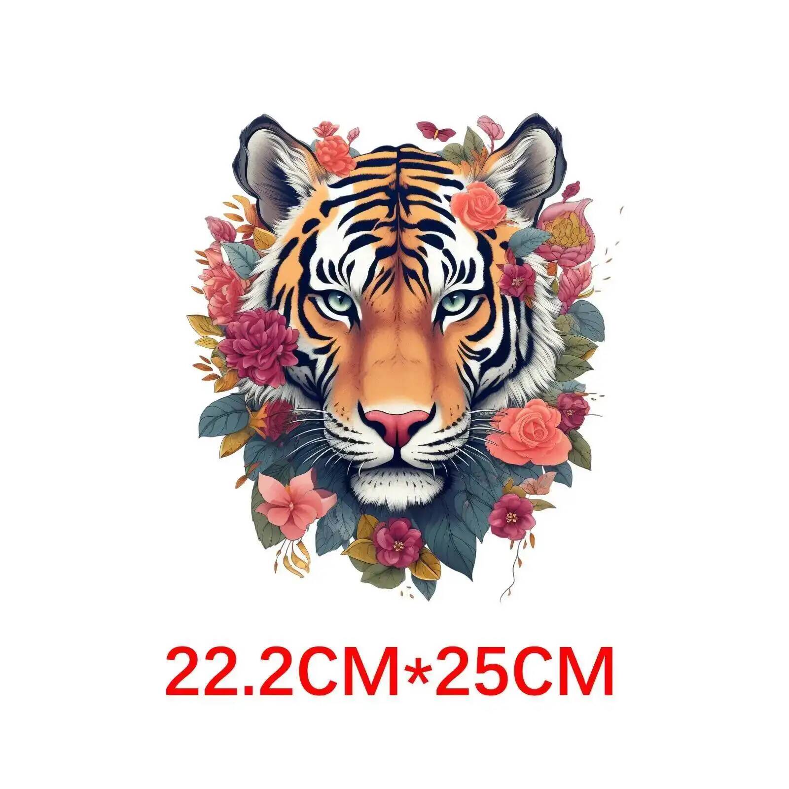 25cm Lion Tiger Flower Animal  - Printable Heat Transfer Vinyl recension och pris