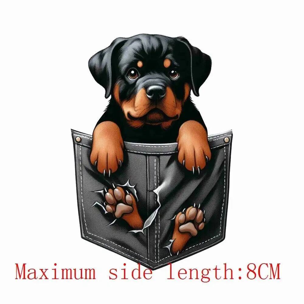 8cm New Pocket Dog Animals Iro - Printable Heat Transfer Vinyl recension och pris