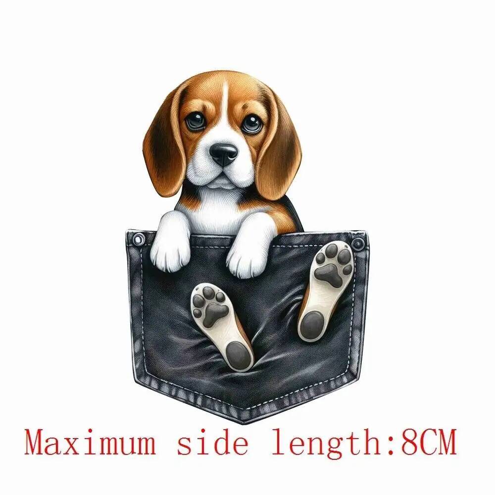 8cm New Pocket Dog Animals Iro - Printable Heat Transfer Vinyl recension och pris