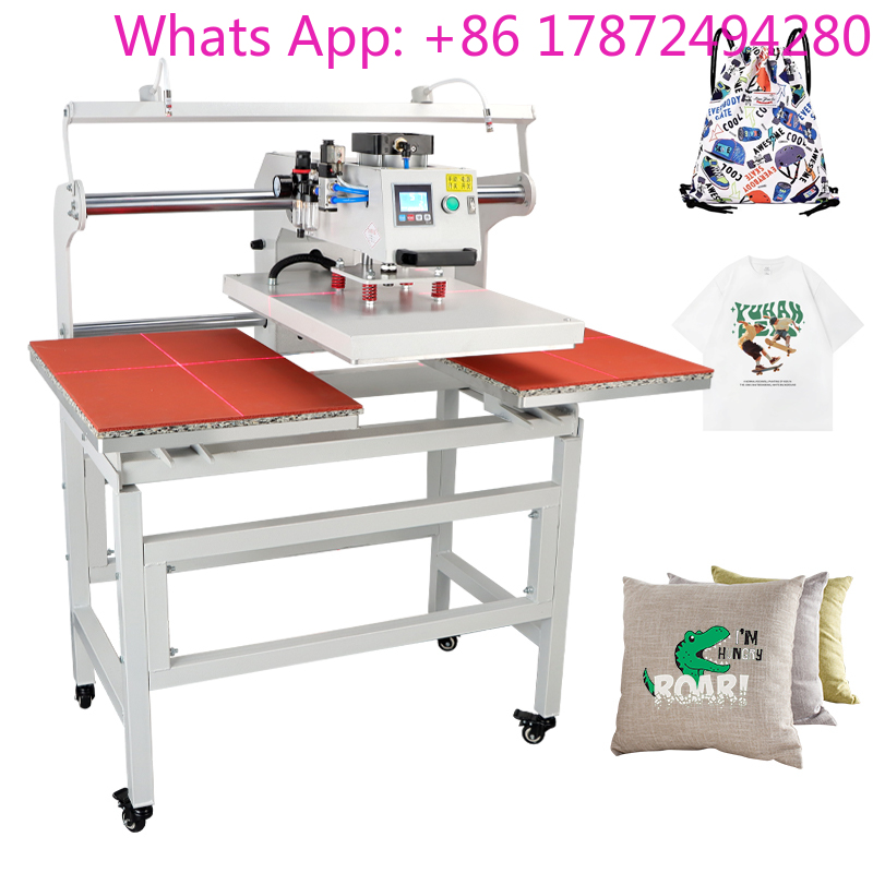 Dual Electric Slide Hot Stampi - Commercial Printing Machine For Shirts recension och pris