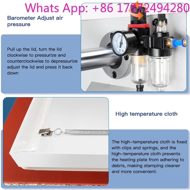 Dual Electric Slide Hot Stampi - Commercial Printing Machine For Shirts recension och pris