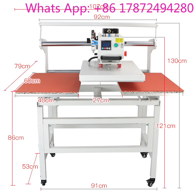 Dual Electric Slide Hot Stampi - Commercial Printing Machine For Shirts recension och pris