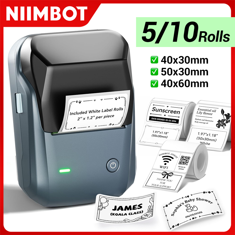 Niimbot B1 Printer Thermal Blu - Commercial Printing Labels recension och pris