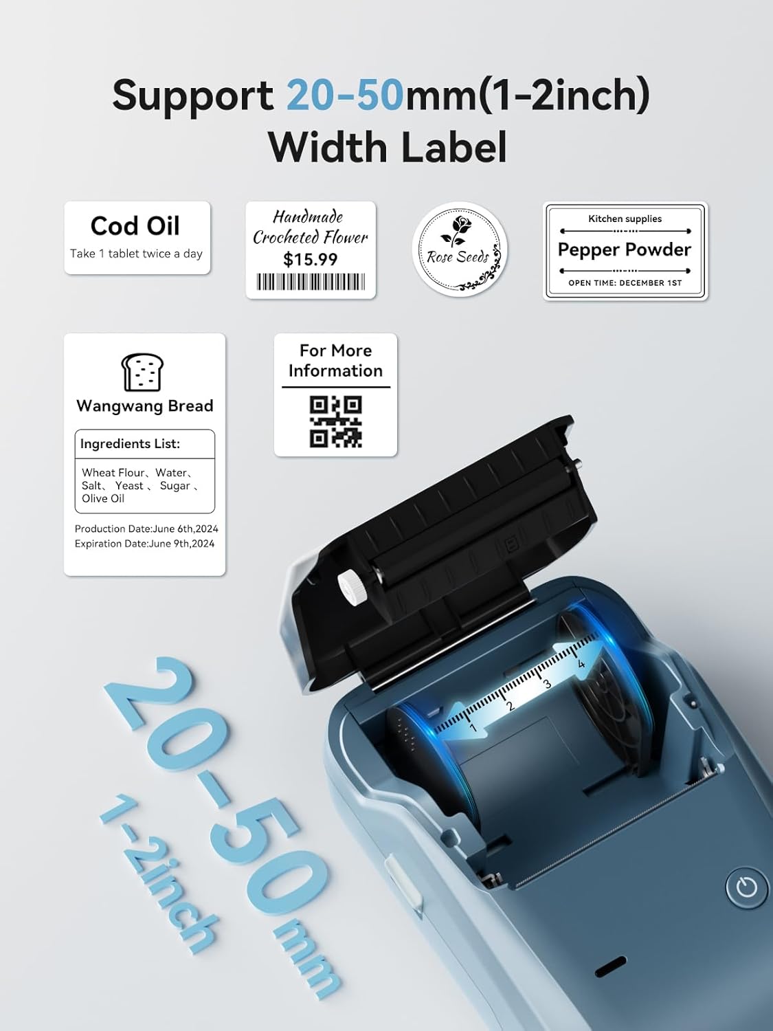 Niimbot B1 Printer Thermal Blu - Commercial Printing Labels recension och pris