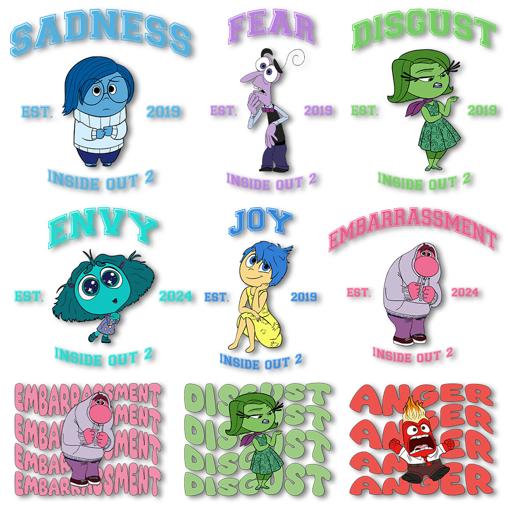 Inside Out Iron on Decals Heat - Printable Heat Transfer Vinyl recension och pris