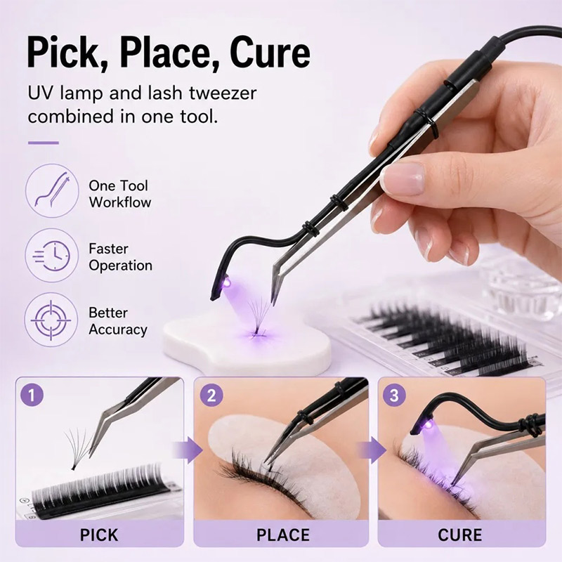 Mini UV Lash Lamp Tweezers 2‑S - Uv Led Lamp Printer recension och pris