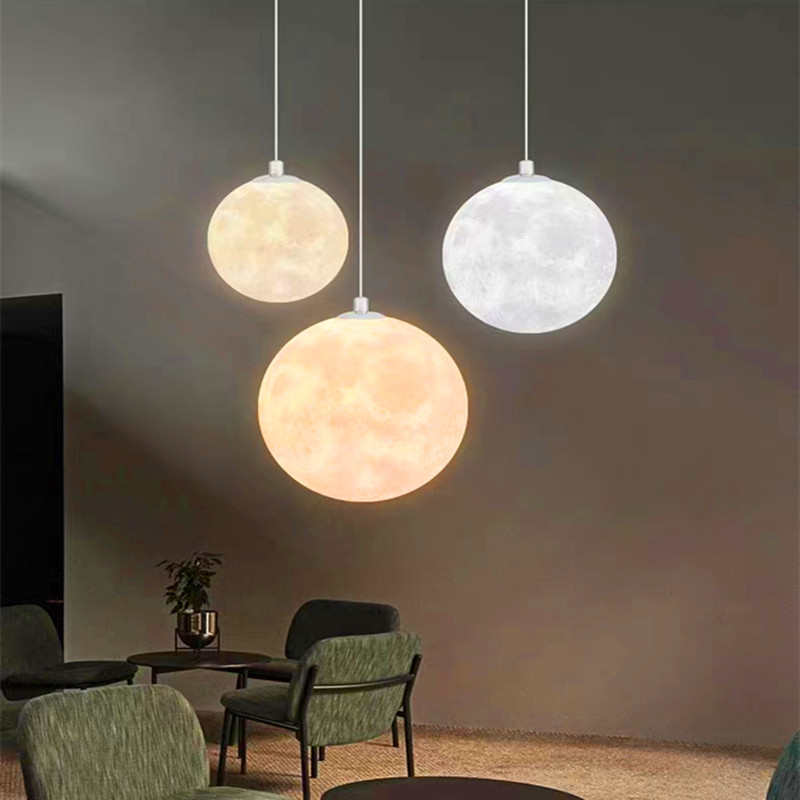 3D Printing Moon Chandelier Si - Hall Commercial Printing recension och pris
