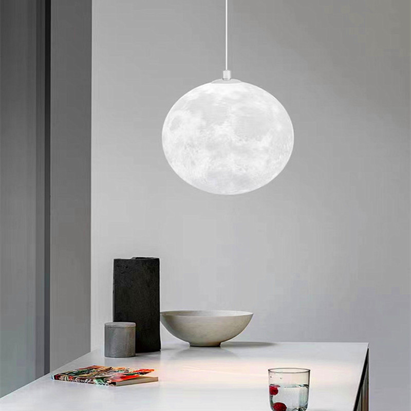 3D Printing Moon Chandelier Si - Hall Commercial Printing recension och pris