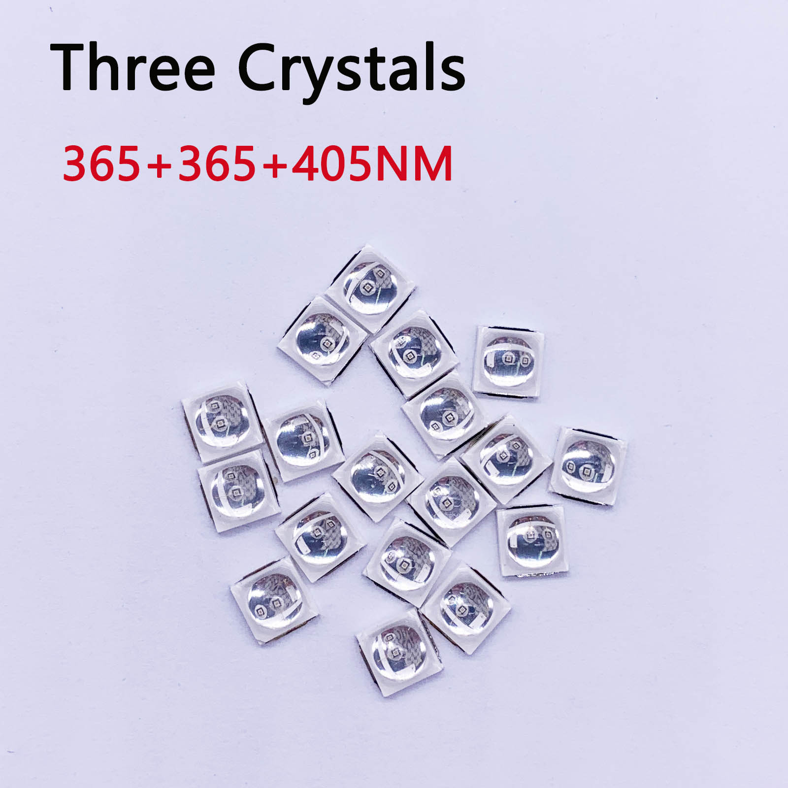 50pcs 2W Epistar 365nm+405nm T - Uv Led Lamp Printer recension och pris